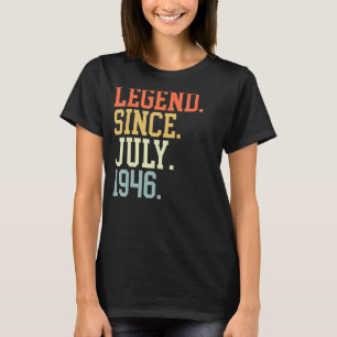 Camiseta Legenda Para Homens Desde Julho De 1946 Julho De 1