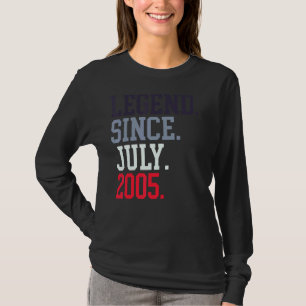 Camiseta Legenda Para Homens Desde Julho De 2005 Julho De 2