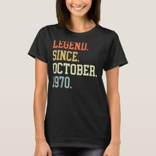 Camiseta Legenda Para Homens Em 19 De Outubro De 1970