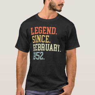 Camiseta Legenda Para Homens Fevereiro De 1952