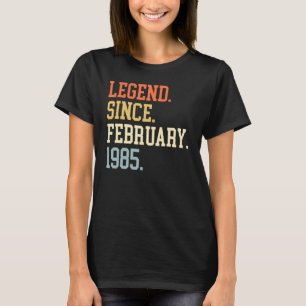 Camiseta Legenda Para Homens Fevereiro De 1985