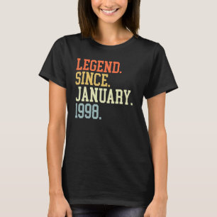 Camiseta Legenda Para Mulheres Homens Desde Janeiro De 1998