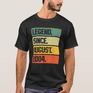 Camiseta Legenda Retroativa Desde Agosto De 2004 19 Anos 19