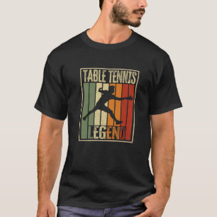 Camiseta Legenda Tênis de mesa de . Citação do Jogador d