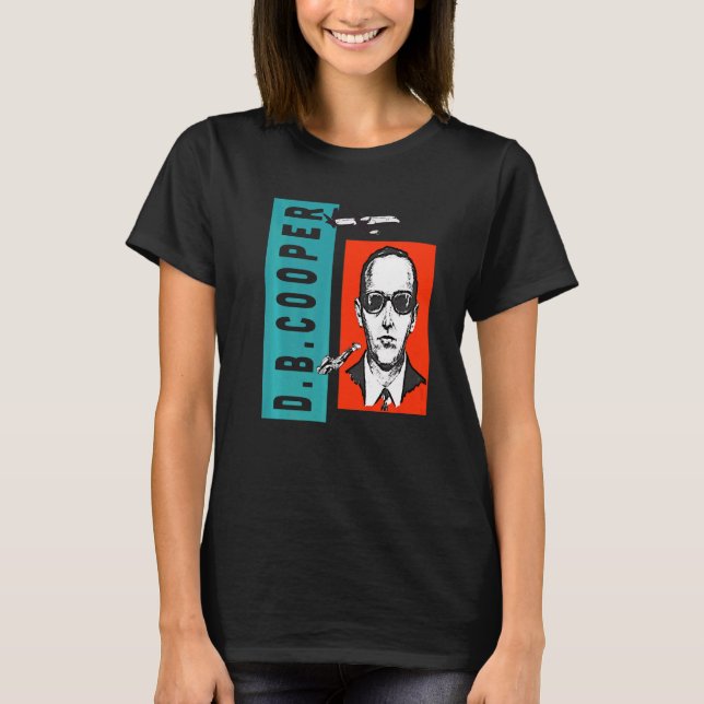 Camiseta Legenda Urbana Criptid Do Desenho D B Cooper legal (Frente)