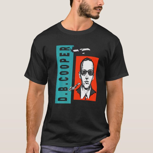 Camiseta Legenda Urbana Criptid Do Desenho D B Cooper legal (Frente)