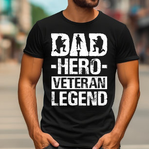 Camiseta Legenda Veterana do Herói pai Dia de os pais Pat