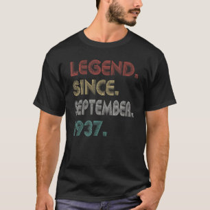Camiseta Legenda Vintage De 85 Anos Desde Setembro De 1937