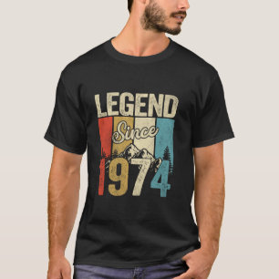 Camiseta Legenda Vintage Desde 1974 50º Aniversário Oferece