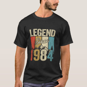 Camiseta Legenda Vintage Desde 1984 aniversário de 40 anos