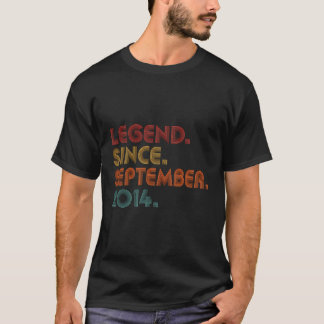 Camiseta Legenda Vintage Desde Setembro De 2014 Retro 9º Na