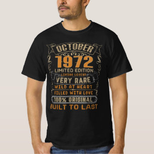 Camiseta Legenda Vintage outubro de 1972 Limiter Edition