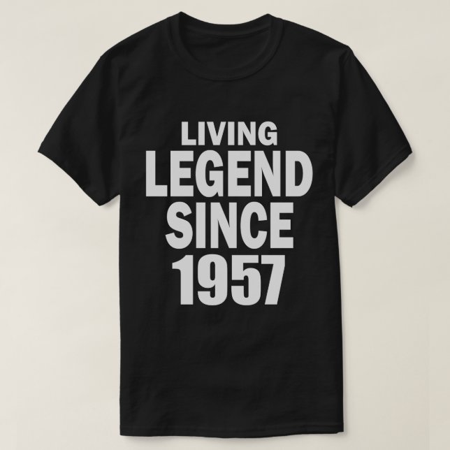 Camiseta Legenda viva desde 1957 (Frente do Design)