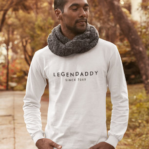 Camiseta Legendaddy desde então para Pais lendários minimal