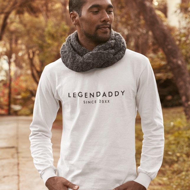 Camiseta Legendaddy desde então para Pais lendários minimal (Criador carregado)