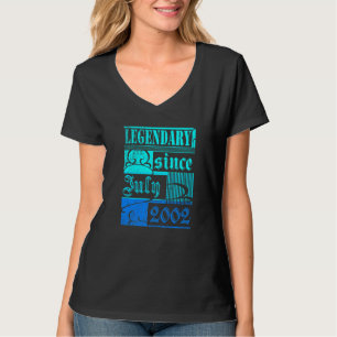 Camiseta Legendária De Aniversário De 20 Desde Julho De 200