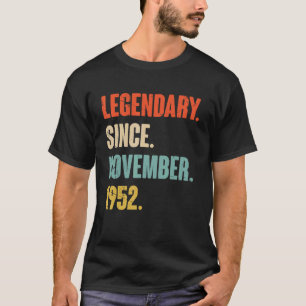Camiseta Legendária De Aniversário De 70 De 70 Anos Desde N