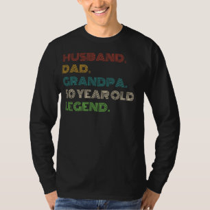 Camiseta Legendário 50 Anos De Idade: Marido, Pai, Vovô Eng