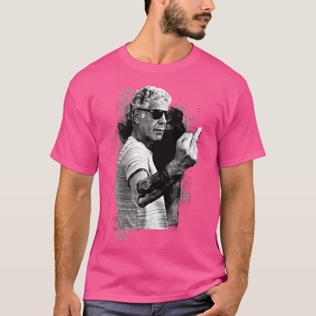 Camiseta Legendário Chef Anthony Chef Bourdain - 1956-2018 (Frente)