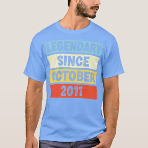 Camiseta Legendário De 11 Anos Desde Outubro De 2011 11 Bir