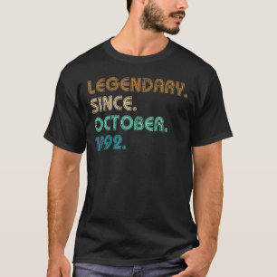 Camiseta Legendário De 30 Anos Desde Outubro De 1992 30 Bi