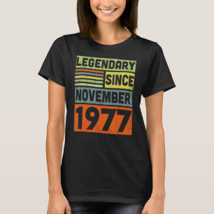 Camiseta Legendário De 45 Anos Desde Novembro De 1977 45º B