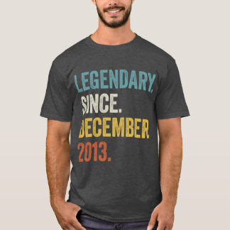 Camiseta Legendário De 9 Anos Desde Dezembro De 2013 9º Nas