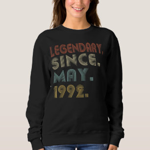 Camiseta Legendário De aniversário de 30 anos Desde Maio De