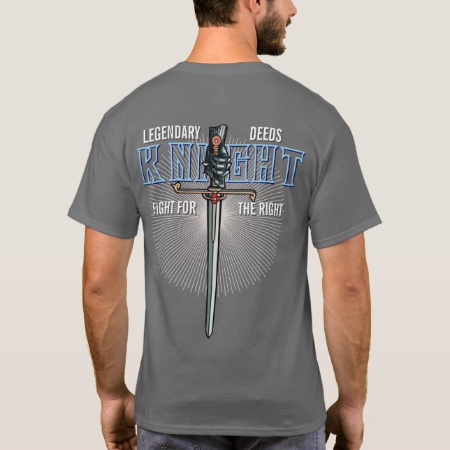 Camiseta Legendário Deeds Knight para o que é certo (Verso)