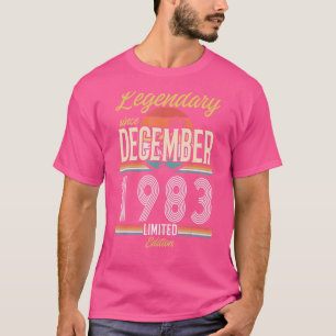 Camiseta Legendário Desde Dezembro De 1983 Vintage