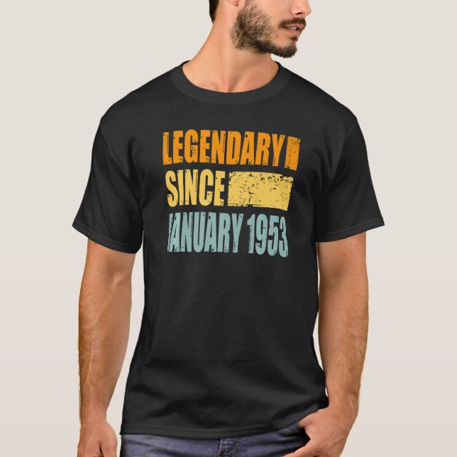 Camiseta Legendário Desde Janeiro De 1953 (Frente)