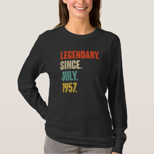 Camiseta Legendário desde julho de 1957 65 anos 65 anos