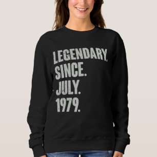 Camiseta Legendário desde julho de 1979 43 anos 43 anos