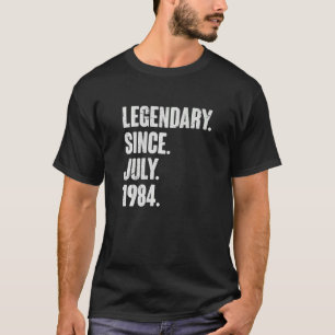 Camiseta Legendário desde julho de 1984 38 anos 38 anos