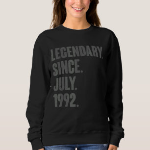 Camiseta Legendário desde julho de 1992 Nascido em 30 de 30