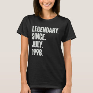 Camiseta Legendário desde julho de 1998 24 anos 24 anos