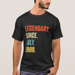 Camiseta Legendário Desde Julho De 2000 - Presente De Anive