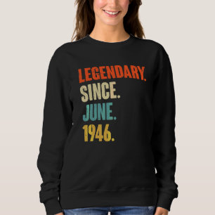 Camiseta Legendário desde junho de 1946 76 anos 76 anos
