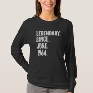 Camiseta Legendário desde junho de 1964 58 anos 58 anos