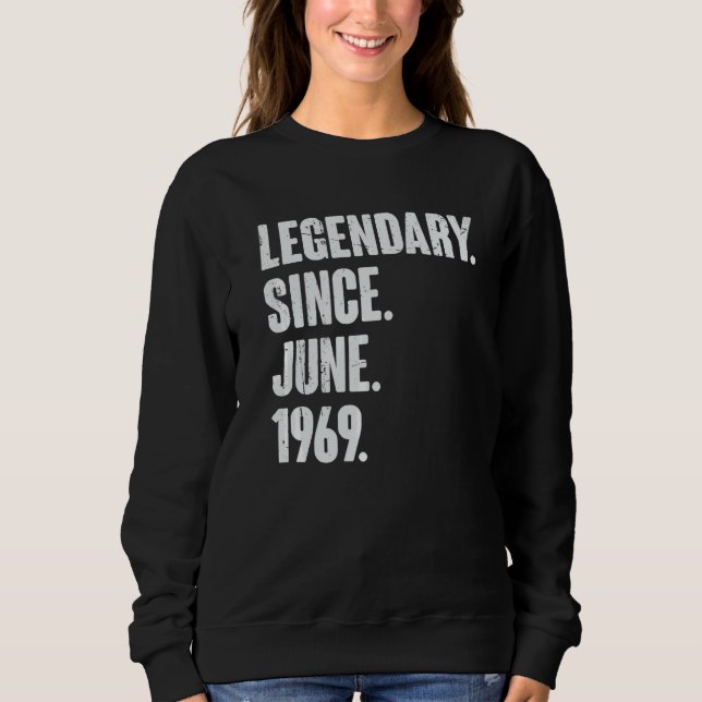 Camiseta Legendário Desde Junho De 1969 53 Anos 53 Anos (Frente)
