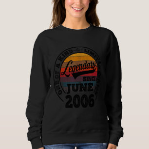 Camiseta Legendário Desde junho de 2006 16º aniversário 16