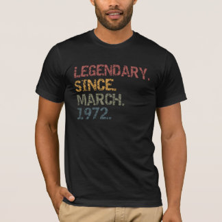 Camiseta Legendário desde março de 1972