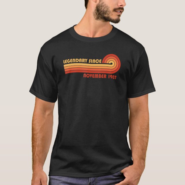 Camiseta Legendário Desde Novembro De 1987 (Frente)