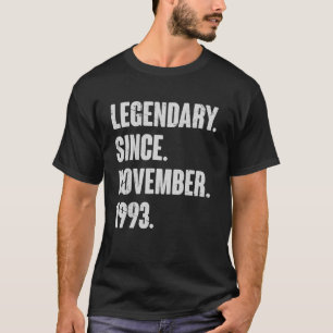 Camiseta Legendário Desde Novembro De 1993 29 Anos 29 Bi
