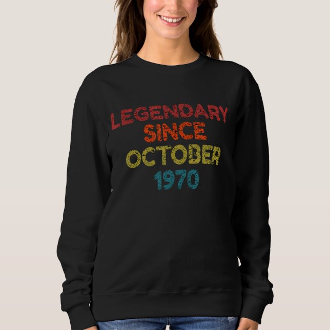 Camiseta Legendário Desde Outubro De 1970 (Frente)