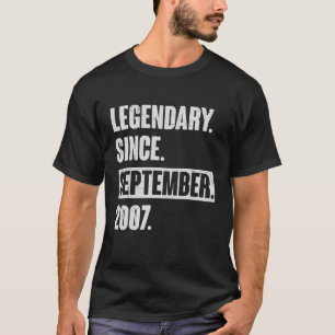 Camiseta Legendário Desde Setembro De 2007, 15 de 15 Anos