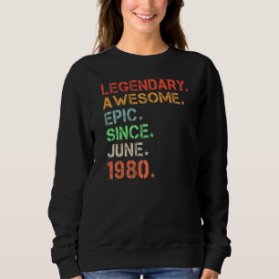 Camiseta Legendário Epic Admirável Desde Junho De 1980