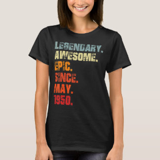 Camiseta Legendário Epic Admirável Desde Maio De 1950