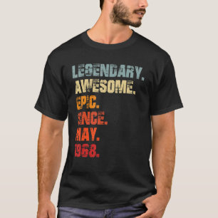 Camiseta Legendário Epic Admirável Desde Maio De 1968