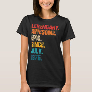 Camiseta Legendário Epic Espetacular Desde Julho De 1975 Es